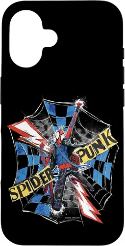 Miniatura 32 de Marvel Spider-Man: Across The Spider-Verse - Carcasa para iPhone 17, diseño de Spider-Punk
