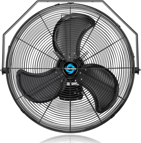 Miniatura 10 de Tornado Ventilador de pared industrial de metal de alta velocidad IPX4 resistente al agua de 18 pulgadas para uso comercial, industrial