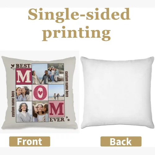 Miniatura 2 de Pillow Case Featuring one Photo and Custom Message Giving Your Space Unique Style and Presenting a Warm Gift Option