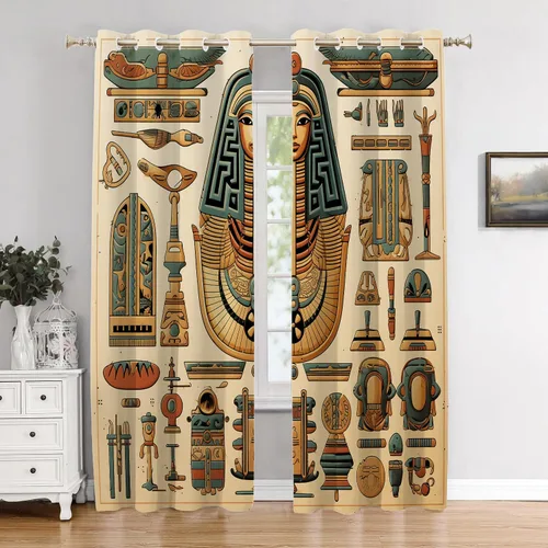 Miniatura 34 de Cortinas de cocina de hojas de arce otoñales para ventanas, hojas verdes y rojas sobre cenefas opacas negras, tratamientos de ventana de poliéster