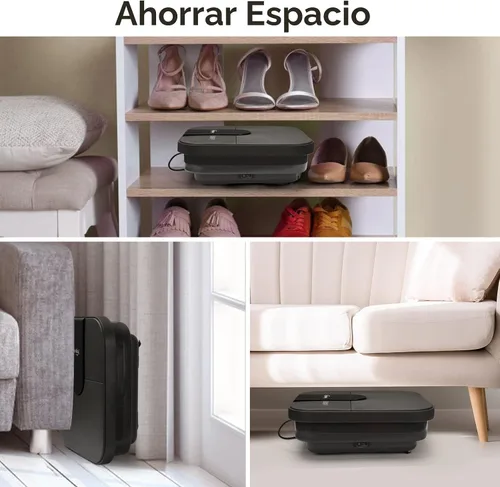 Miniatura 5 de Beinilai Spa para pies plegable, baño de pies con calor y masaje y chorros de burbujas, tina para remojar los pies con seis rodillos no motorizados