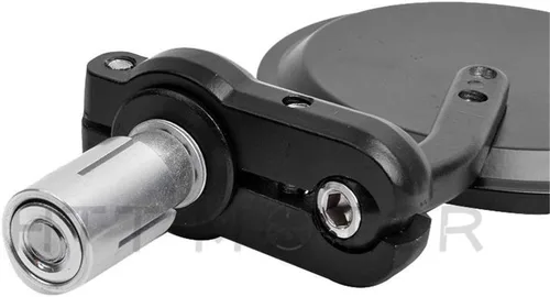 Miniatura 5 de Nuevos espejos redondos de 1 pulgada para extremo de barra para Kawasaki Suzuki Ducati, color negro