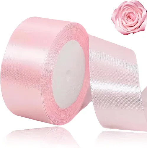 Miniatura 75 de Cinta beige de 1-1/2 pulgadas x 25 yardas, cinta de satén marfil de tela de color sólido para manualidades, coronas, fiesta de boda, Navidad, lazos