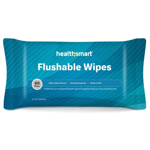 Miniatura 6 de HealthSmart Toallitas desechables, 72 toallitas en total, suaves con la piel sensible, se desintegran fácilmente, toallitas sin alcohol para adultos