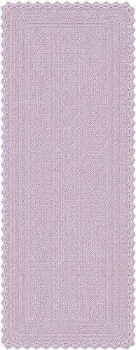 Miniatura 43 de Royal Blaze Tapete de baño de algodón rojo, reversible, pequeño ovalado de 18 x 26 pulgadas, lavable y decorativo