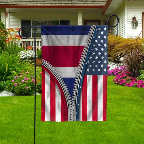 Bandera con cremallera, bandera de Estados Unidos, bandera de Costa Rica, bandera patriótica de casa, bandera de jardín, banderas de Estados Unidos,