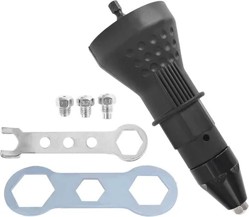 Miniatura 3 de marddpair Adaptador de taladro eléctrico de pistola de tuerca de remache para herramienta de remachado inalámbrico, adaptador de tuerca