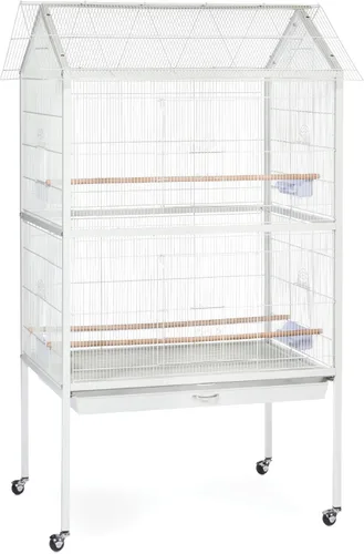 Miniatura 12 de Prevue Pet Products 34522 Dometop - Jaula para pájaros, grande, color blanco tiza Blanco (Chalk White)