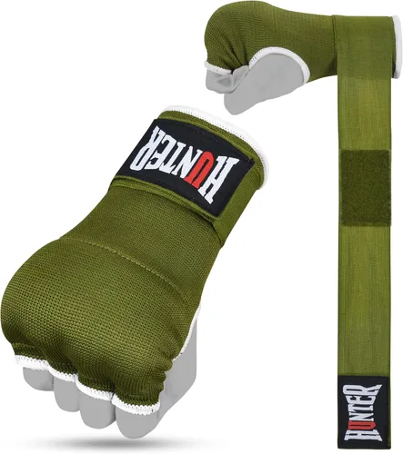 Miniatura 19 de HUNTER - Guantes interiores acolchados con gel y vendas de mano para boxeo, vendas elásticas de entrenamiento rápido para hombres y mujeres, Rosa