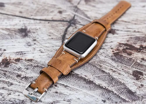 Miniatura 7 de VENOULT - Correa de cuero genuino para Apple Watch de 1.929 in a 1.496 in para Watch Series 11-1, hombre o mujer 1.772 in, 1.732 in, 1.614 in, 1.575