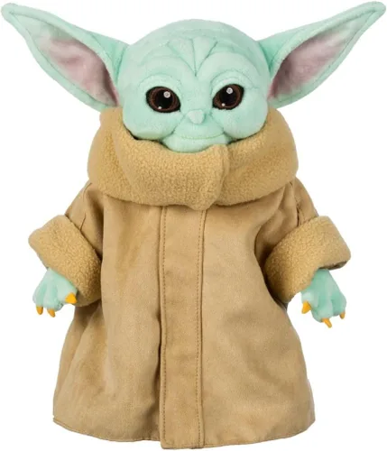 Disney Store Juguete unisex de Grogu Star Wars para niños, peluche de Baby Yoda de The Mandalorian, peluche suave y acurrucable Baby Yoda Dis con