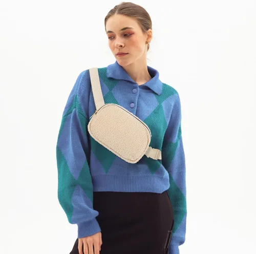 Miniatura 6 de jealkip Riñonera para correr para mujeres y hombres, bolsa cruzada con correa ajustable para senderismo, entrenamiento, deportes, viajes, Caqui