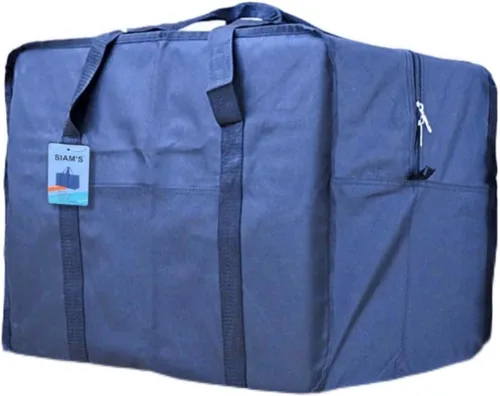 Miniatura 9 de Bolsa de viaje de carga cuadrada de 24 pulgadas Bolsa Maleta de Lona 50 Lb Cap equipaje Tote, Negro