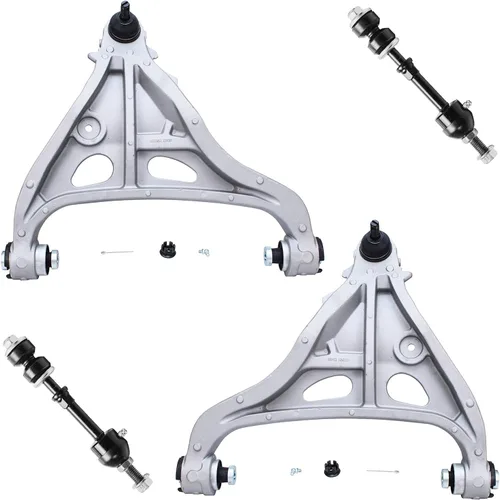 Miniatura 227 de Detroit Axle - Brazos de control superiores traseros para Chrysler 300 Dodge Challenger Charger Magnum, reemplazo del conjunto de brazos de control