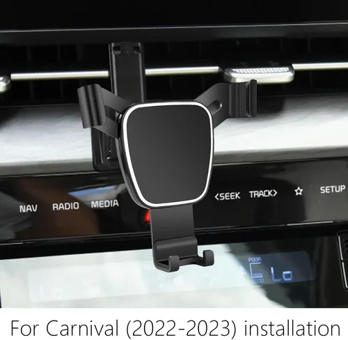 Miniatura 2 de Soporte para teléfono de coche para Kia Carnival 2022 2023 2024 LX EX SX Prestige Minivans Accesorios para automóviles Soporte de navegación