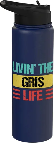 Miniatura 13 de Gris Name Stainless Steel Insulated Water Bottle Black