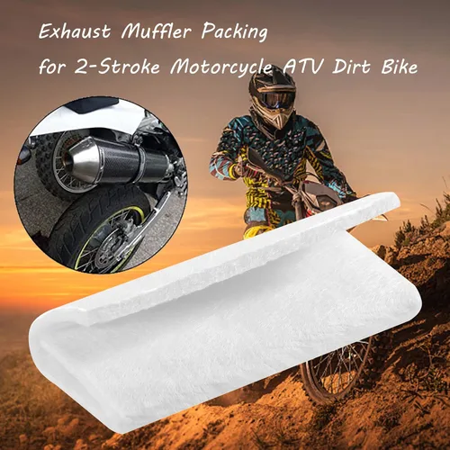 Miniatura 7 de Alfombrilla de silenciador de escape de fibra de vidrio para motocicleta, envoltura universal de reempaque Para vehículos todo terreno de 2