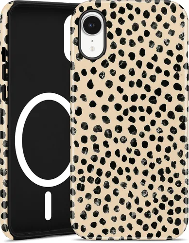 Miniatura 59 de Jusy Compatible con MagSafe Brown Tortoise Shell Print Phone Case para iPhone 7/8/SE, funda protectora magnética de lujo de TPU suave