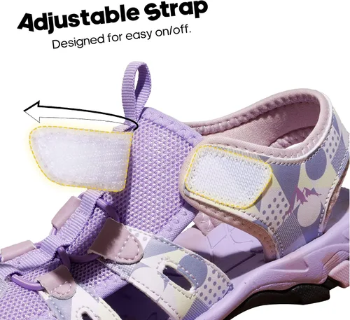 Miniatura 5 de NORTIV 8 Sandalias de verano para niños y niñas, sandalias de punta cerrada, para senderismo, ligeras, atléticas al aire libre