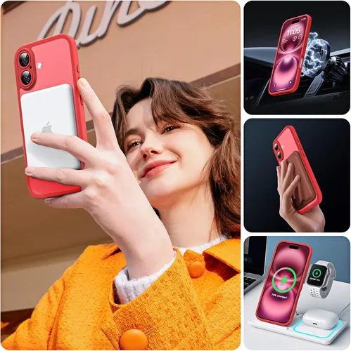 Miniatura 378 de TOCOL Funda para iPhone 11, compatible con Magsafe, protección completa de cámara, imanes integrados, protección contra caídas, funda translúcida