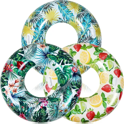 Flotadores inflables de piscina de 47 pulgadas, tubos de piscina jumbo, anillos de piscina para adultos, verano, playa, despedida de soltera, boda,