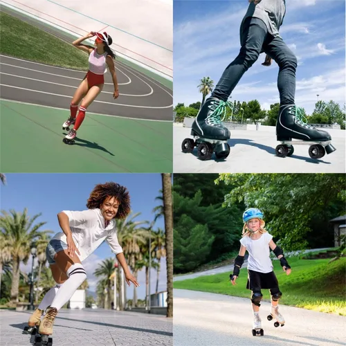 Miniatura 7 de TOBWOLF Paquete de 8 ruedas de patinaje cuádruple 82A de 2.283 in x 1.260 in, ruedas de poliuretano resistentes al desgaste, accesorios de patines