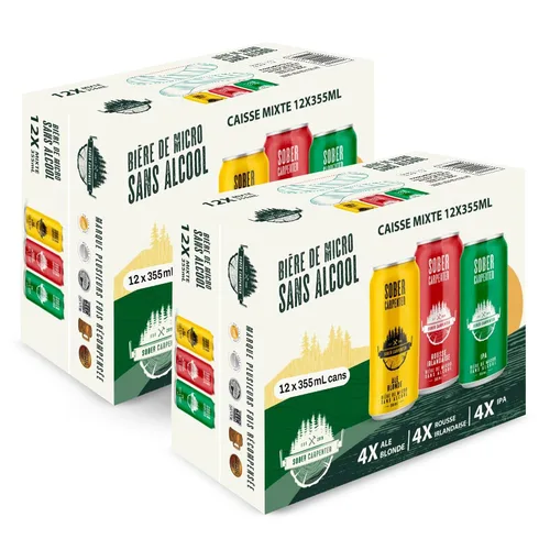 Miniatura 15 de SOBER CARPENTER - Cerveza sin alcohol de trigo blanco estilo belga, cerveza artesanal para todas las ocasiones, licores sin alcohol y alternativa al