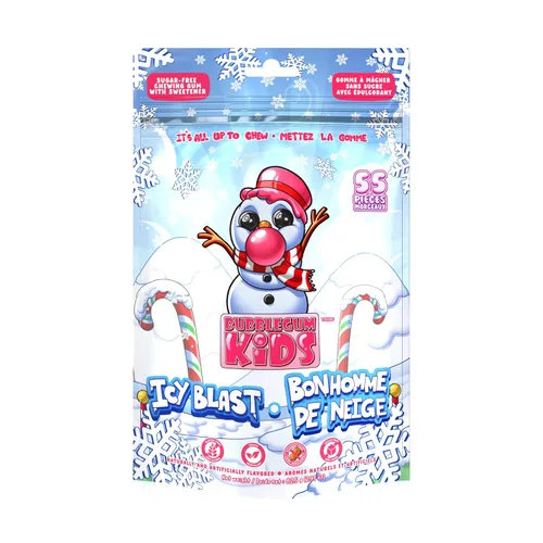 Miniatura 32 de Bubblegum Kids Hannah's Frozen Banana - Goma de mascar sin azúcar Relleno de calcetines, dulces navideños, recuerdos de fiesta, goma de mascar sin