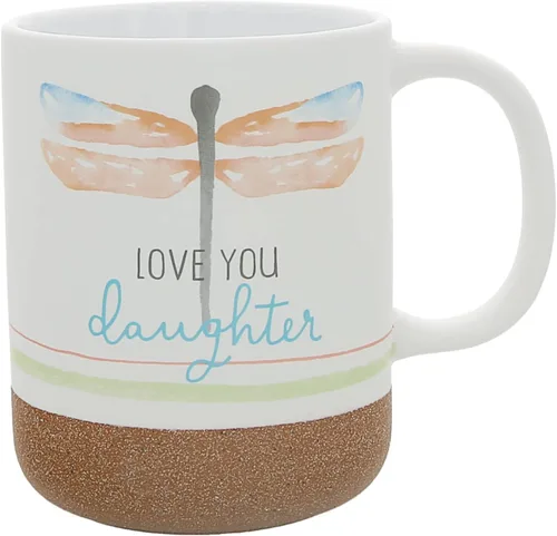 Pavilion - Taza de café de 16 onzas, 16.0 fl oz, taza de té, a rayas, fondo esmaltado, acuarela, mejor amiga, amiga, mamá, abuela, hermana, hija,