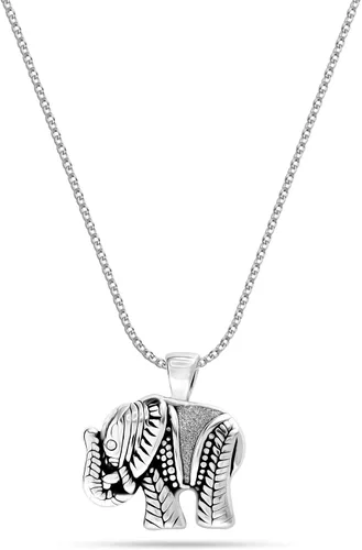 Miniatura 2 de LeCalla Collar con colgante de elefante de plata de ley 925, lindos animales de la buena suerte, pulseras, aretes, joyería para mujeres y mujeres