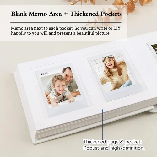Miniatura 6 de Veicevol Álbum de fotos con espacio de escritura para cámara instantánea Fujifilm Instax Mini 12 11 9 40 90 8 7 Evo Liplay - Álbum de fotos de 64