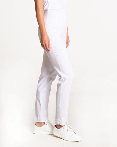 Miniatura 3 de SLIM-SATION Ropa de golf para mujer - Pantalón de pierna recta de ajuste regular con bolsillos para mujer