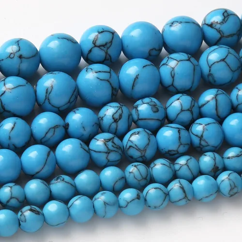Miniatura 23 de 36 PIEZAS Cuentas de Malaquita Roja de 10 MM, Cuentas Redondas Sueltas de Gema Natural para Hacer Joyería 38 cm