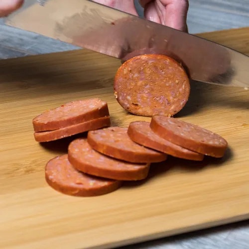 Miniatura 3 de Pepper Joe’s Salchichón Carolina Reaper de verano – Salchichón ahumado lentamente y picante de verano con el pimiento más picante del mundo y carne