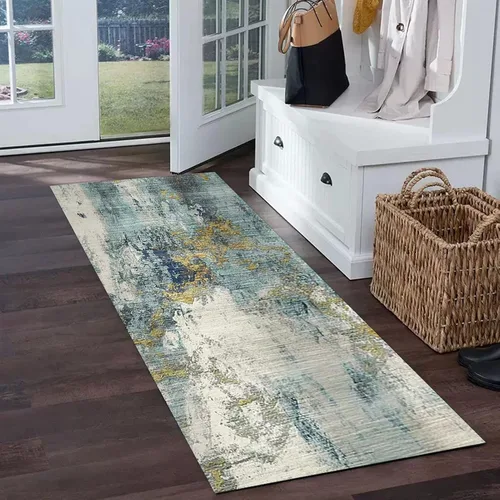 Alfombra de pasillo antideslizante y lavable, alfombra larga para interiores y exteriores, tapete de goma con respaldo de 23.6 in/31.5 in/39.4