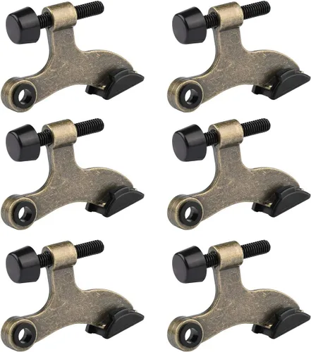 Miniatura 15 de HOMOTEK Paquete de 20 topes de puerta con pasador de bisagra, topes de bisagra para la parte superior de la puerta, tope de puerta ajustable de lujo