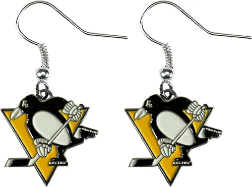 Miniatura 3 de aminco NHL womens NHL Logo Dangler Earrings
