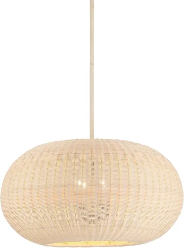 Minka Lavery Modjeska 3546-66A Lámpara colgante de ratán natural, 4 luces 240 vatios totales, 13 pulgadas de alto x 24 pulgadas de ancho, carbón