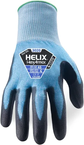 Miniatura 2 de HexArmor Cut-Resistant Polyurethane Palm Knit Work Gloves Helix® Core 3020