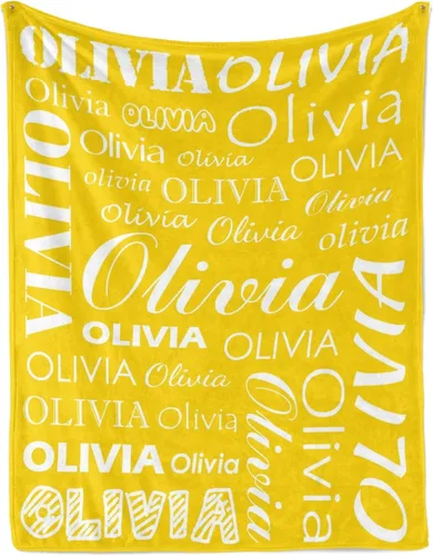 Miniatura 17 de Manta personalizada con nombre para niños y adultos, manta de franela personalizada con nombre Color 07