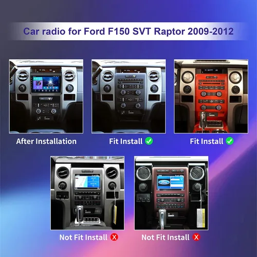 Miniatura 2 de Actualización de radio estéreo de coche Android 13 de 4 GB+32 GB para Ford F150 2009-2012 con Carplay inalámbrico y Android Auto, pantalla táctil