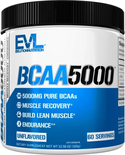 Miniatura 6 de Evlution EVL BCAAs - Polvo de aminoácidos BCAA en polvo, bebida de recuperación después del entrenamiento y energía sin estimulación para antes