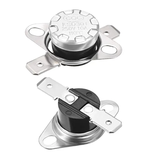 Miniatura 39 de uxcell KSD301 Termostato 32.0 °F/32 ° F 10 A Normalmente Cerrado N.C Ajuste Snap Disc Interruptor de temperatura para microondas, horno, cafeteras 2