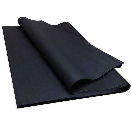 IDL Packaging SatinPack - Hojas de papel de seda negro de 24 x 36 pulgadas, paquete de 100, duraderas 20# (33 GSM), hechas en Estados Unidos, hojas