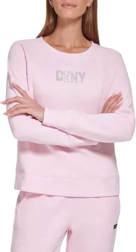 Miniatura 6 de DKNY Cuello redondo con logotipo de diamantes de imitación