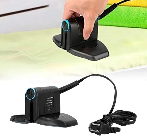 Miniatura 2 de Yosoo Mini plancha eléctrica antideslizante antiadherente de doble capa portátil mini cuello alto plancha eléctrica para viajes familiares US