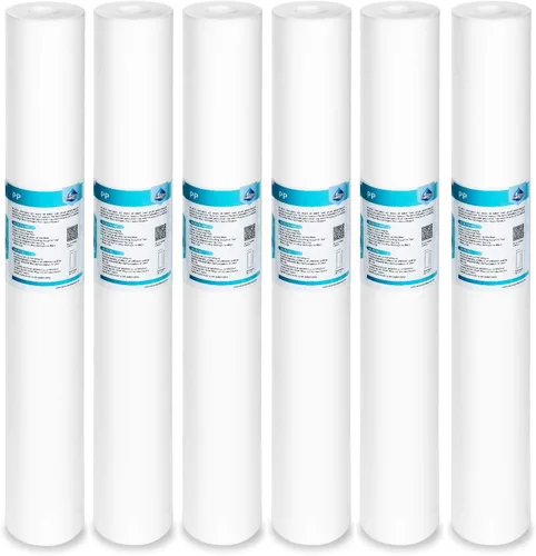 Membrane Solutions Cartucho de polipropileno de repuesto para filtro de agua de sedimentos de 5 micrones, 20 x 2.5 pulgadas para sistema de filtro