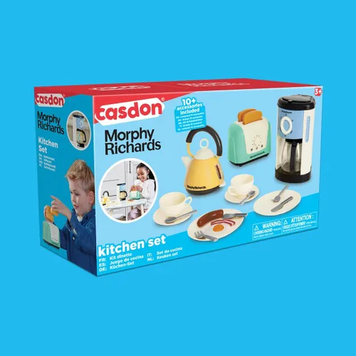 Miniatura 6 de Casdon Morphy Richards Toys - Juego completo de cocina - Juego de electrodomésticos de juguete para niños con tostadora, cafetera, tetera, comida