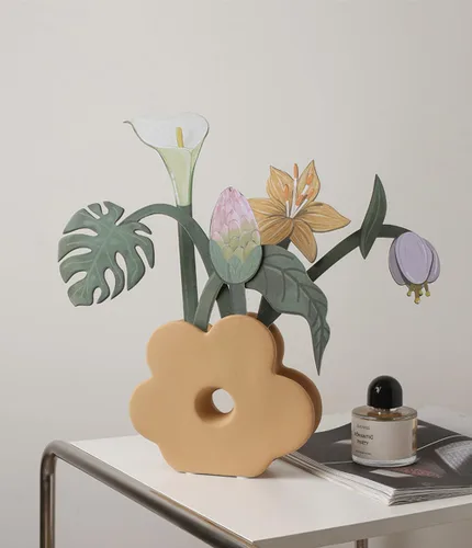 Miniatura 6 de Difusor de tarjetas de flores de papel, pintado a mano, tarjeta de fragancia, difusor de papel de fragancia, decoración del hogar para mesa, sala