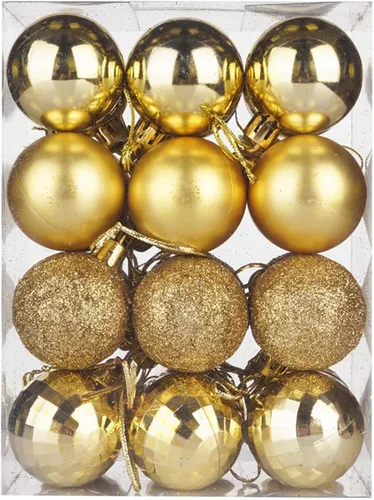 Miniatura 15 de Esferas colgantes para árbol de Navidad, 24 piezas de adornos irrompibles, plástico de 1.6 pulgadas, irrompible, Navidad, boda, fiesta, vacaciones